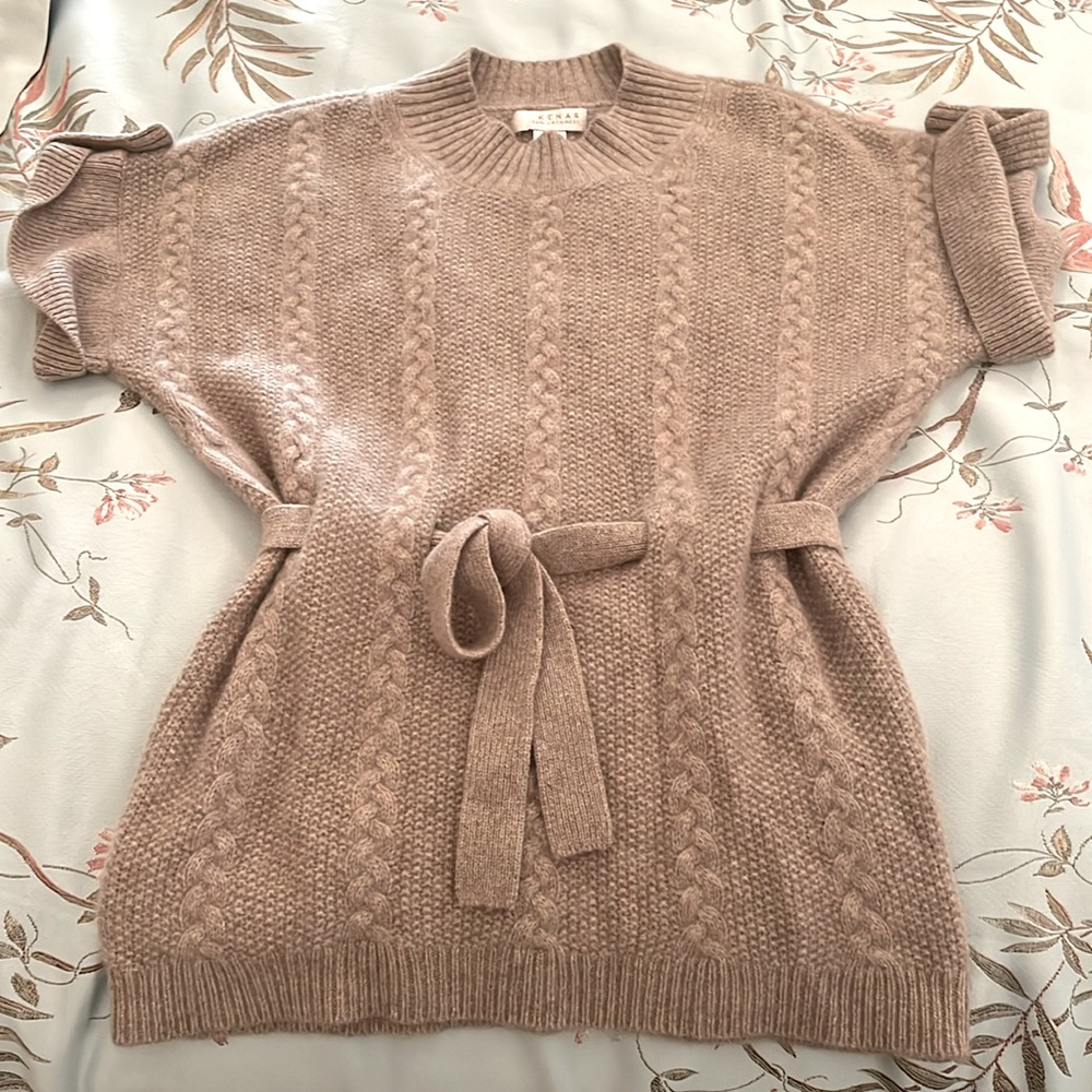 Vintage Kenar thick heather brown cashmere sweater